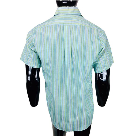 Vintage 50s 60s Penneys Towncraft Striped Penn Prest Rockabilly Shirt - Picture 6 of 10